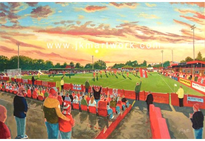 North Street Stadium Fine Art Print - Alfreton Town FC